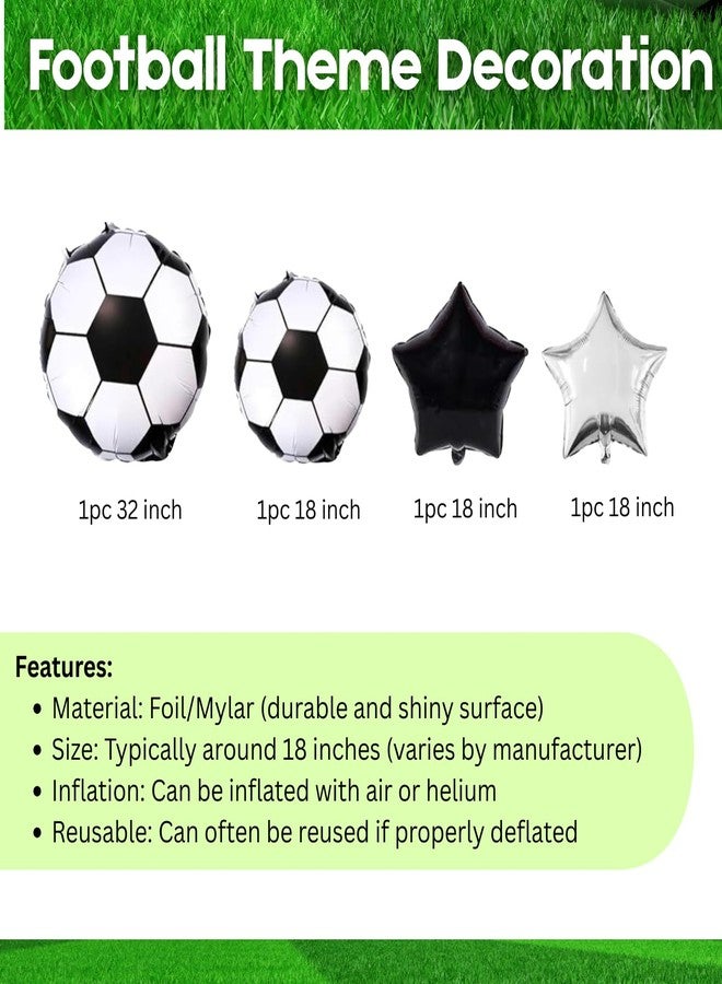 FI - FLICK IN Football Theme Birthday Decorations 21 Pcs Football Sports Theme Decoration For Boys Happy Birthday party Items (Pack of 21, Multicolor) - Image 4